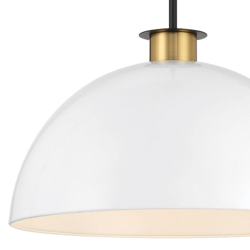 Crystorama Lighting Gigi 1 - Light Pendant in  Black/Aged Brass