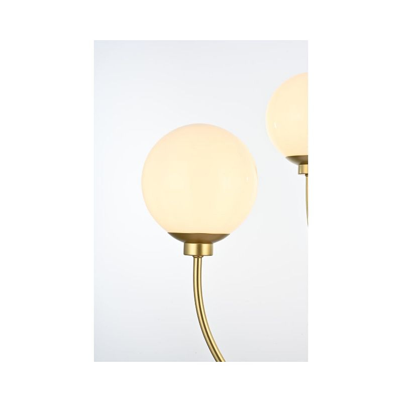 Elegant Lighting Nyomi 36-Inch Chrome Chandelier with Minimalist Look