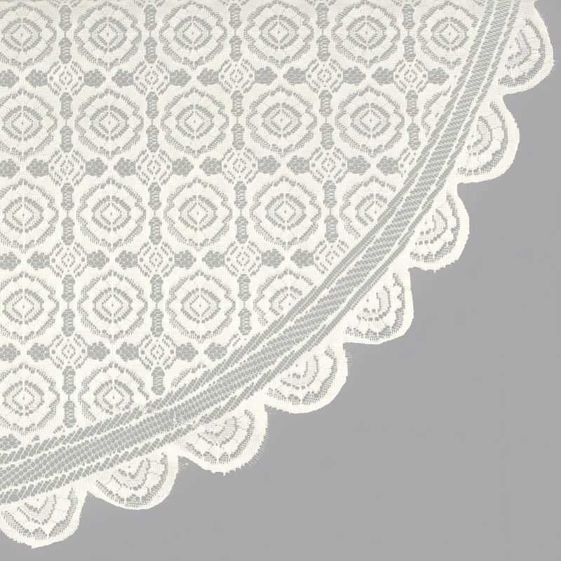 Design Imports  Lace Tablecloth, Vintage, 63" Round