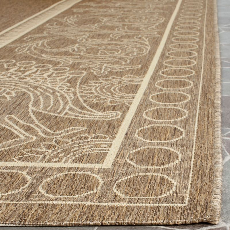 Courtyard CY2965 Power Loomed Indoor/Outdoor Accent Rug - Brown/Natural - 2'x3'7" - Safavieh.