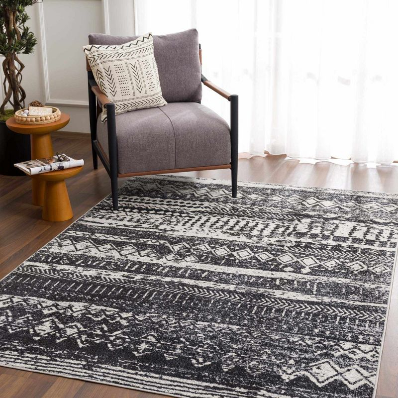 Hauteloom Rectangle Area Rug   Black