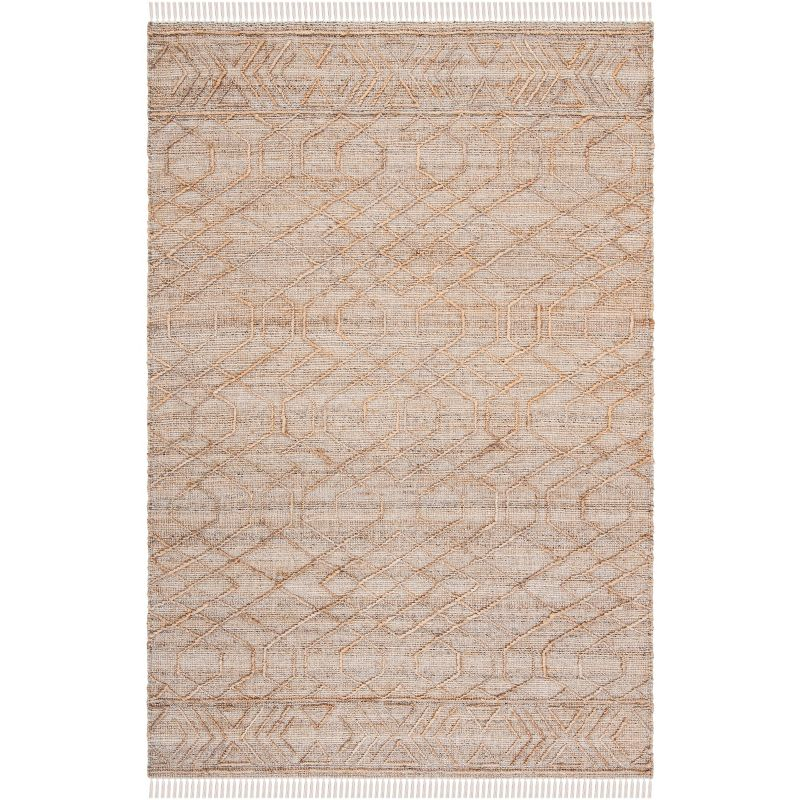Natural Fiber NFB407 Hand Loomed Indoor Area Rug - Natural/Beige - 8'x10' - Safavieh