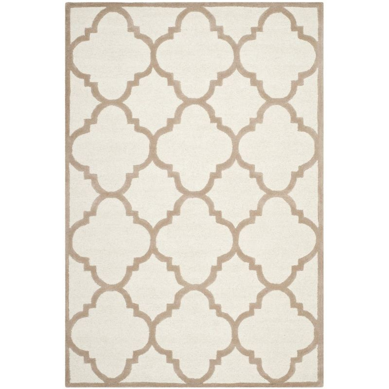 Cambridge CAM140 Tufted Indoor Area Rug - Ivory/Beige - 6'x9' - Safavieh