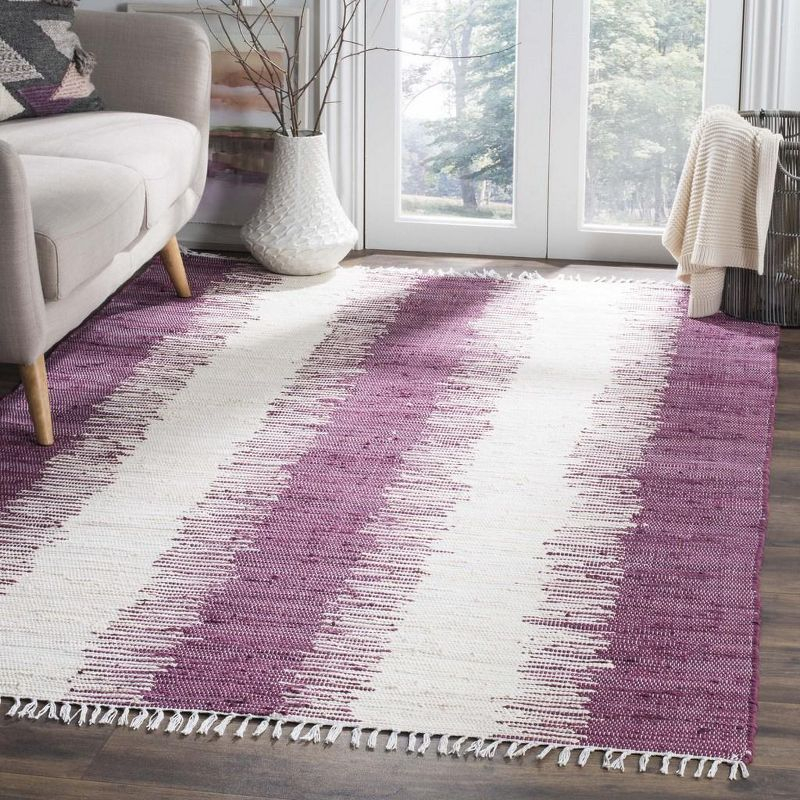 Montauk MTK751 Hand Woven Indoor Area Rug - Purple - 6'x9' - Safavieh