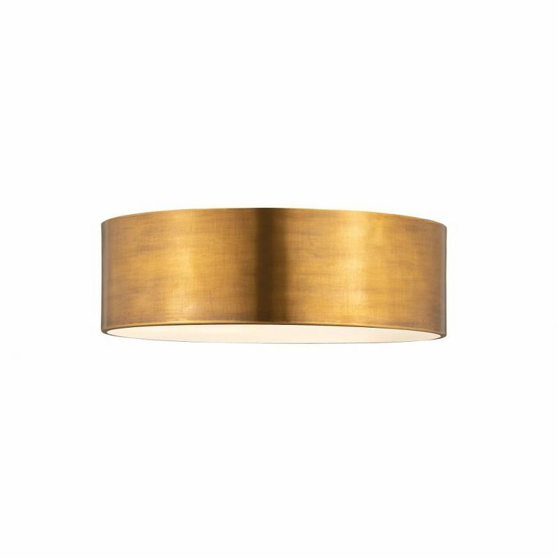 Z-Lite Harley 3 - Light Flush Mount in  Rubbed Brass