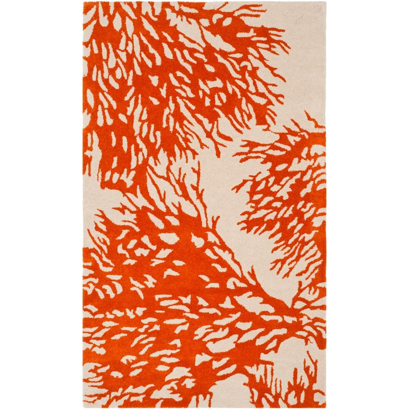 Bella BEL115 Hand Tufted Area Rug - Beige/Terracotta - 3'x5' - Safavieh.