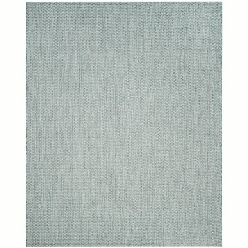 Courtyard CY8653 Power Loomed Indoor and Outdoor Area Rug - Light Blue/Light Grey - 8'x11' - Safavieh