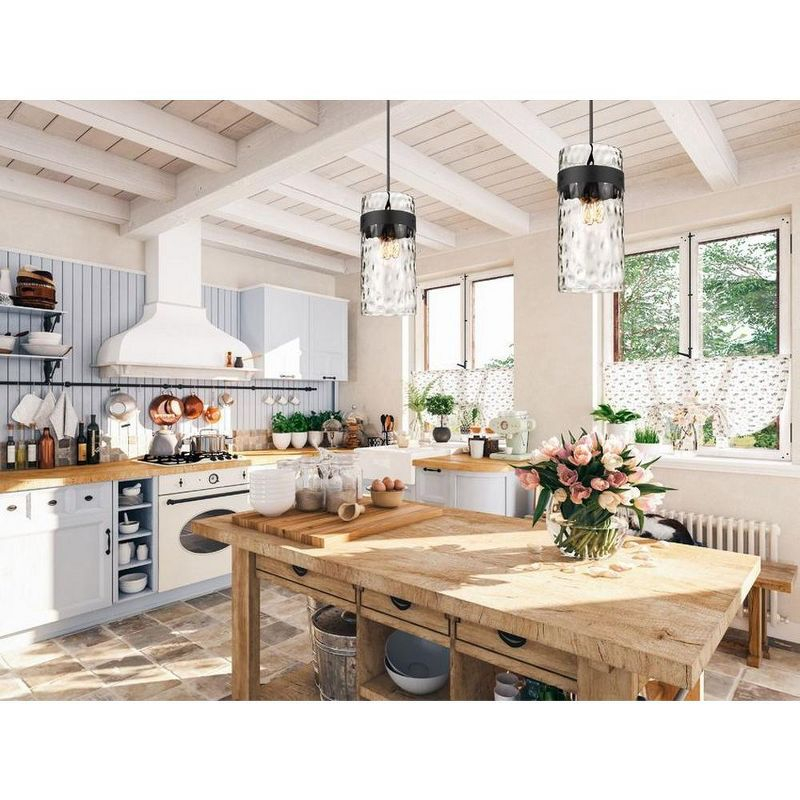 Z-Lite Fontaine 4 - Light Pendant in  Matte Black