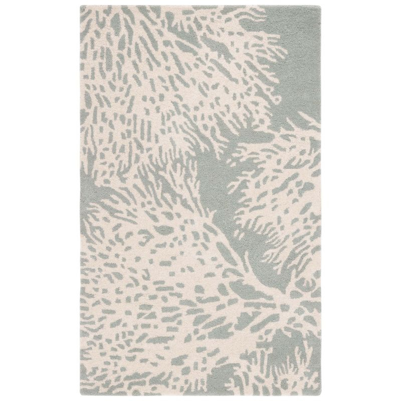 Bella BEL115 Hand Tufted Area Rug - Grey/Ivory - 3'x5' - Safavieh.
