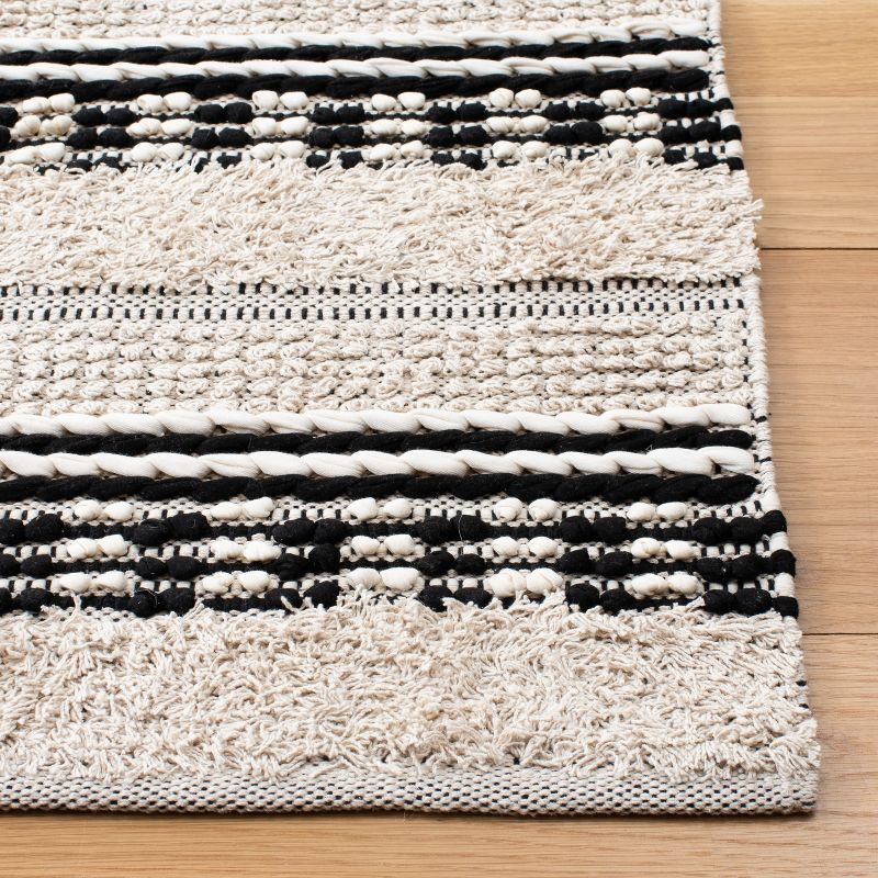 Natura NAT651 Hand Woven Area Rug - Beige/Black - 6'x9' - Safavieh.