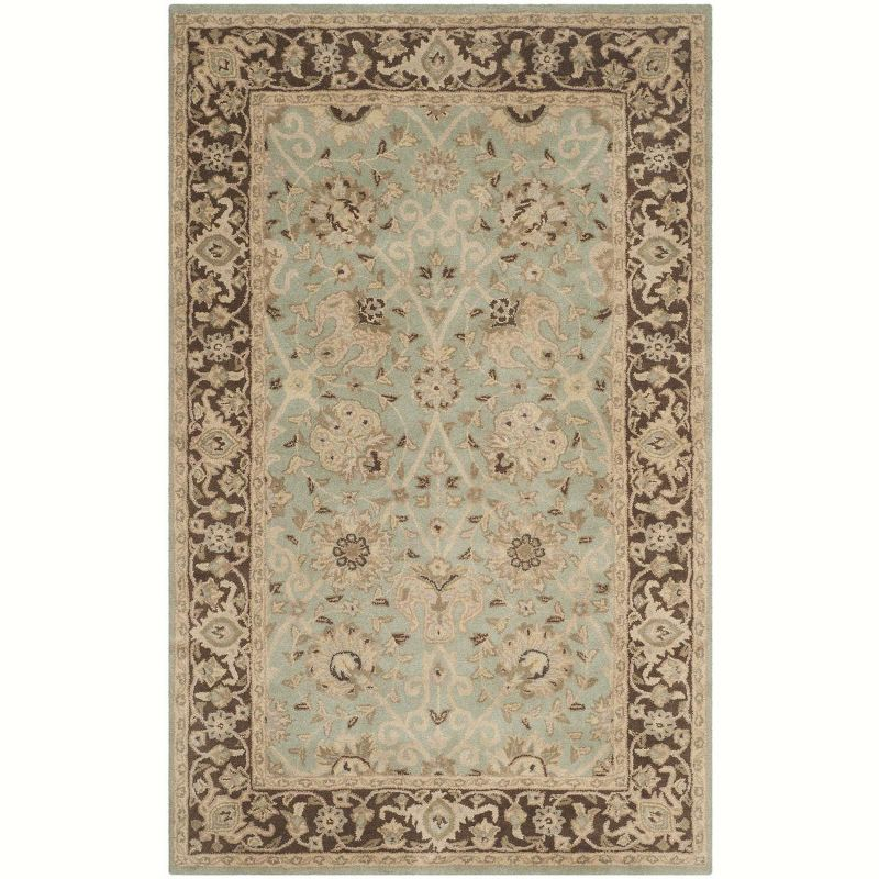 Antiquity AT21 Hand Tufted Indoor Area Rug - Green/Brown - 5'x8' - Safavieh