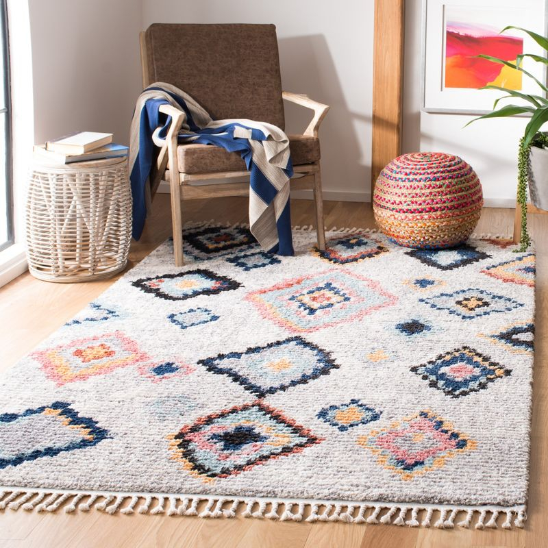 Morocco MRC940 Power Loomed Area Rug - Ivory/Multi - 3'x5' - Safavieh.