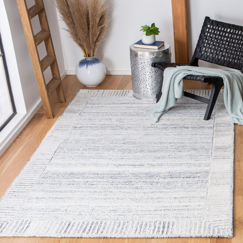 Roslyn ROS804 Hand Tufted Area Rug - Grey/Ivory - 3'x5' - Safavieh.