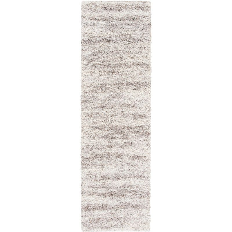 Hudson Shag SGH206 Power Loomed Runner Rug - Ivory/Beige - 2'3"x8' - Safavieh.