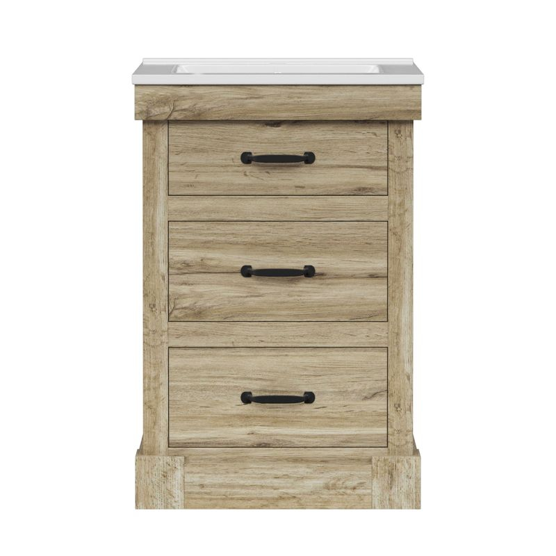Teamson Home Stratford 22.25" x 24" 2-Door Removable Wall Cabinet, White