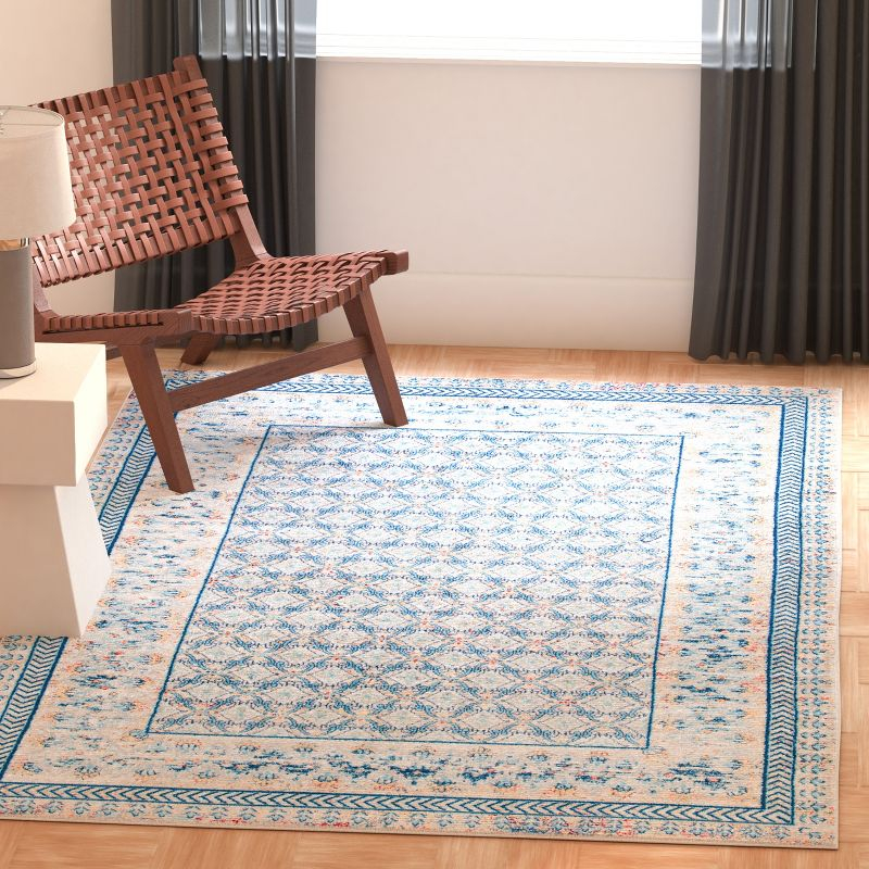 Brentwood BNT899 Power Loomed Indoor Accent Rug - Blue/Yellow - 3'x5' - Safavieh