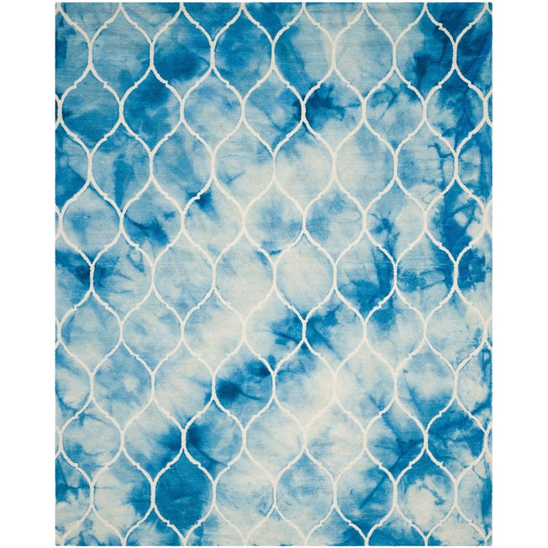 Dip Dye DDY685 Hand Tufted Indoor Area Rug - Blue/Ivory - 8'x10' - Safavieh