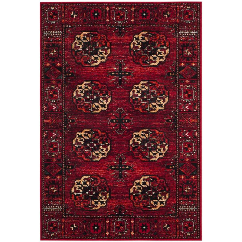 Vintage Hamadan VTH212 Power Loomed Indoor Area Rug - Red/Multi - 6'7"x9' - Safavieh