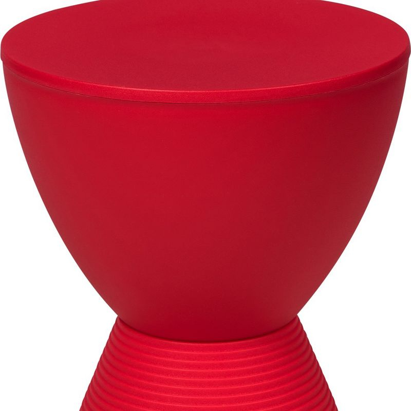 LeisureMod Boyd Modern Round Plastic Side Table