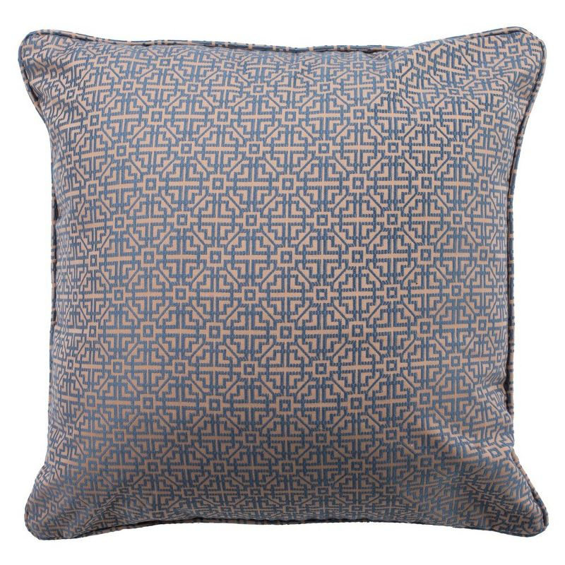 Caitria Pillow - Blue/Tan - 20"X20" - Safavieh