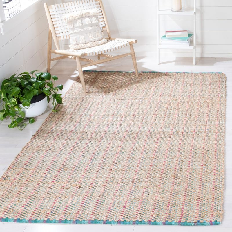 Cape Cod CAP811 Hand Woven Area Rug - Aqua - 3'x5' - Safavieh.