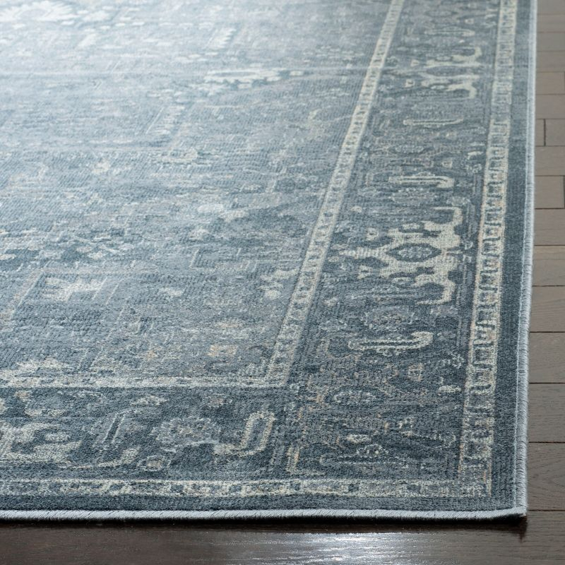 Vintage VTG114 Power Loomed Indoor Skid-Resistant Runner Rug - Blue - 2'2"x8' - Safavieh