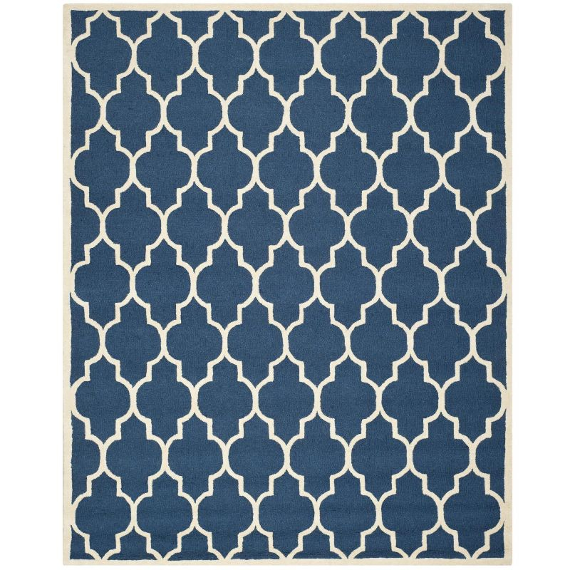 Cambridge CAM134 Tufted Indoor Area Rug - Navy/Ivory - 9'x12' - Safavieh