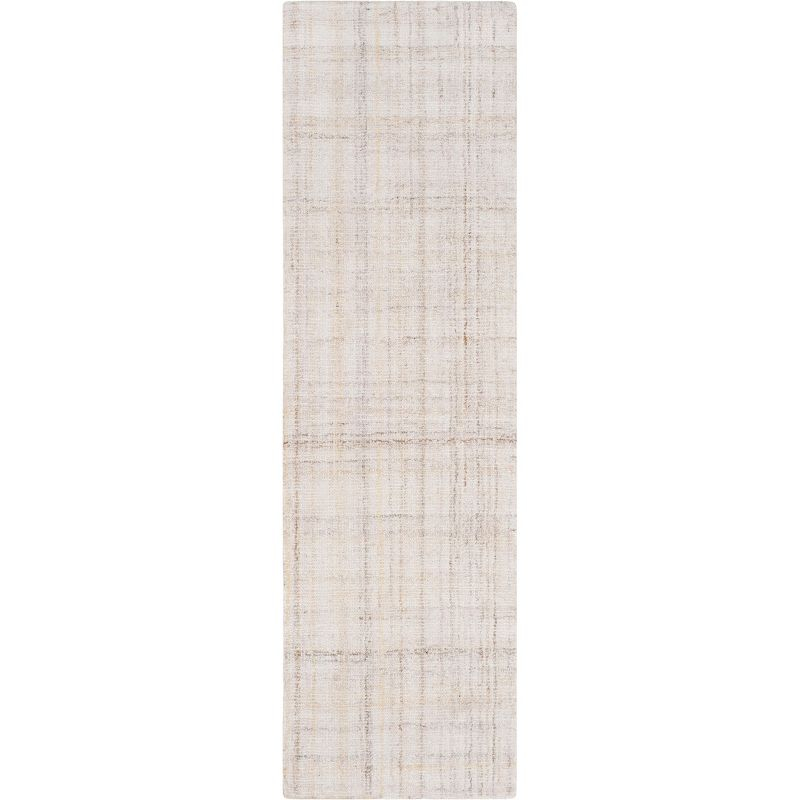 Abstract ABT141 Handmade Indoor Runner - Ivory/Beige - 2'-3"x14' - Safavieh