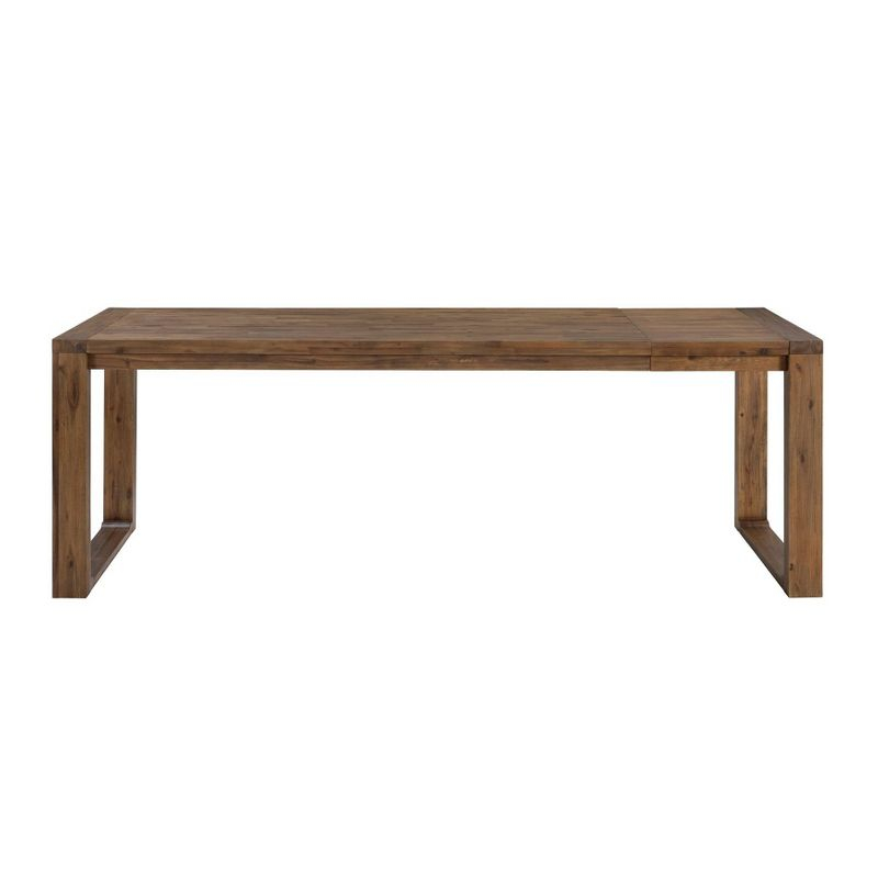 89" Rasmus Extendable Dining Table Chestnut - Boraam: Solid Acacia, Seats 8, Farmhouse Style