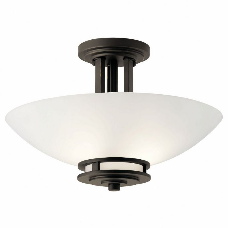 Hendrik Glass Semi Flush Mount