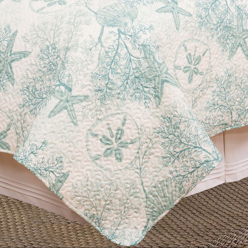 C&F Home Ocean Treasures Coastal Beach Theme Sea Life Full/Queen 3 Piece Quilt Set