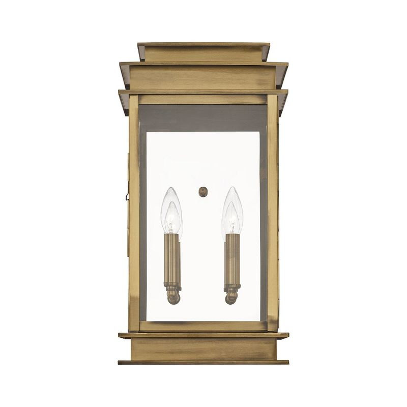 Livex Lighting Princeton 2 - Light Wall Light in  Antique Brass