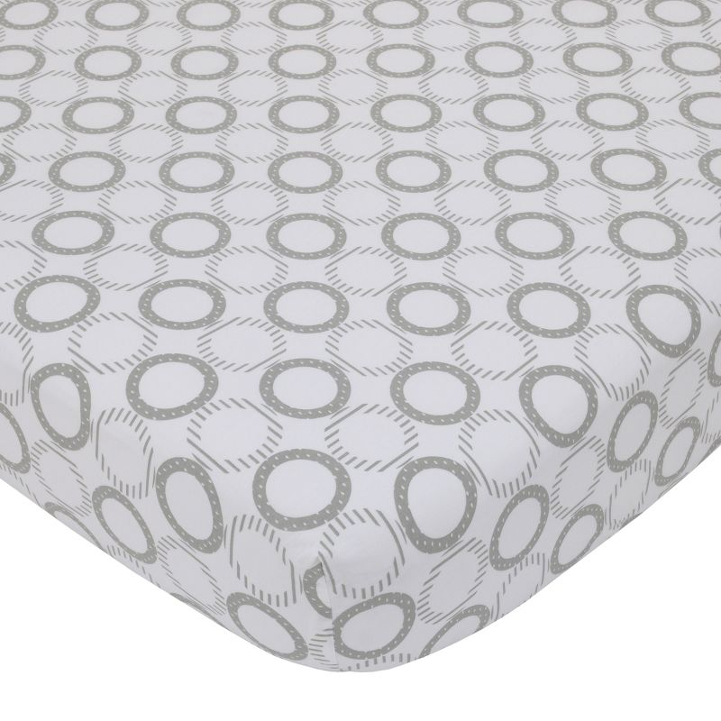 NoJo The Dreamer Pink and Grey Elephant 8 Piece Nursery Crib Bedding Set