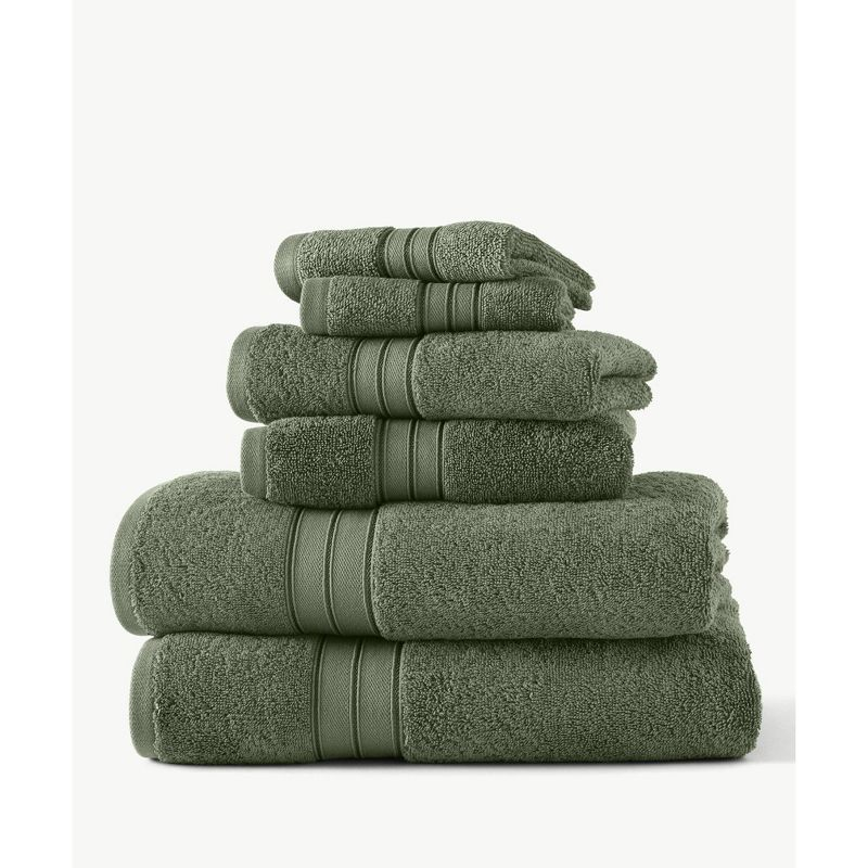Blue Loom Blue Loom Liam 550 GSM Bleach Friendly 6 Piece Towel Set (Multipack)