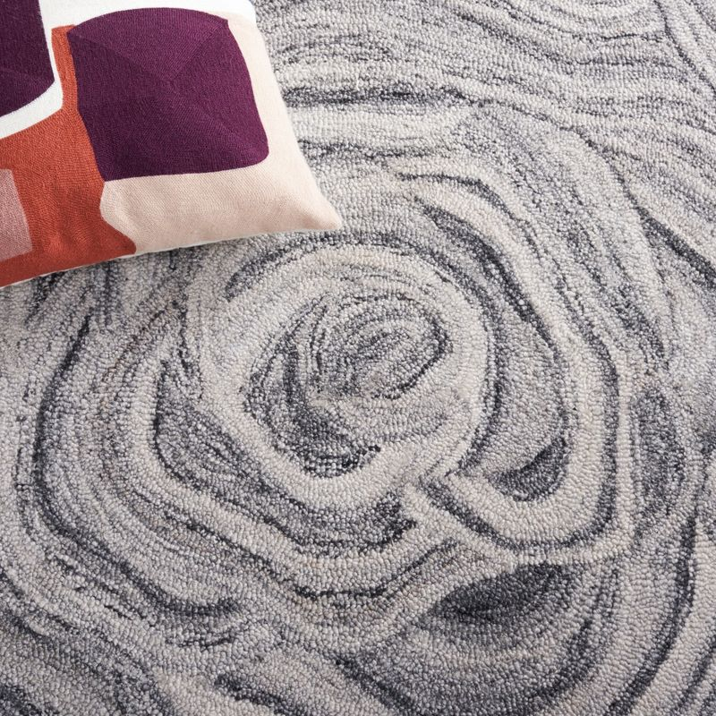 Abstract ABT148 Handmade Indoor Accent Rug - Dark Grey/Black - 3'x5' - Safavieh