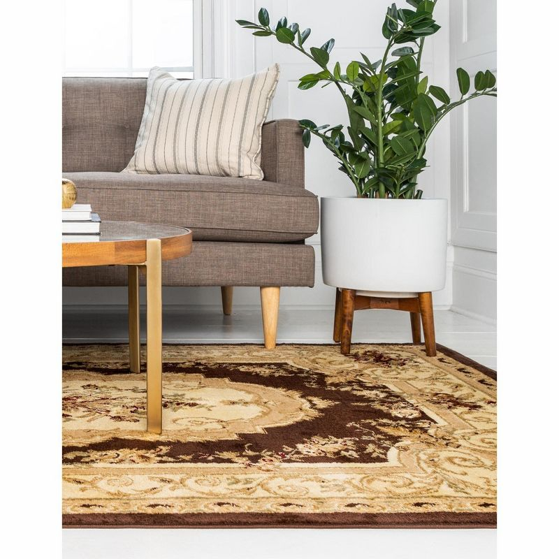 Unique Loom Versailles Collection Area Rug - Henry (10' 6" x 16' 5" Rectangle Brown/Cream)
