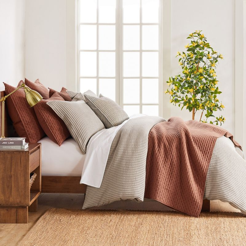 Cross Stitch Adobe Full/Queen Quilt Set - Levtex Home