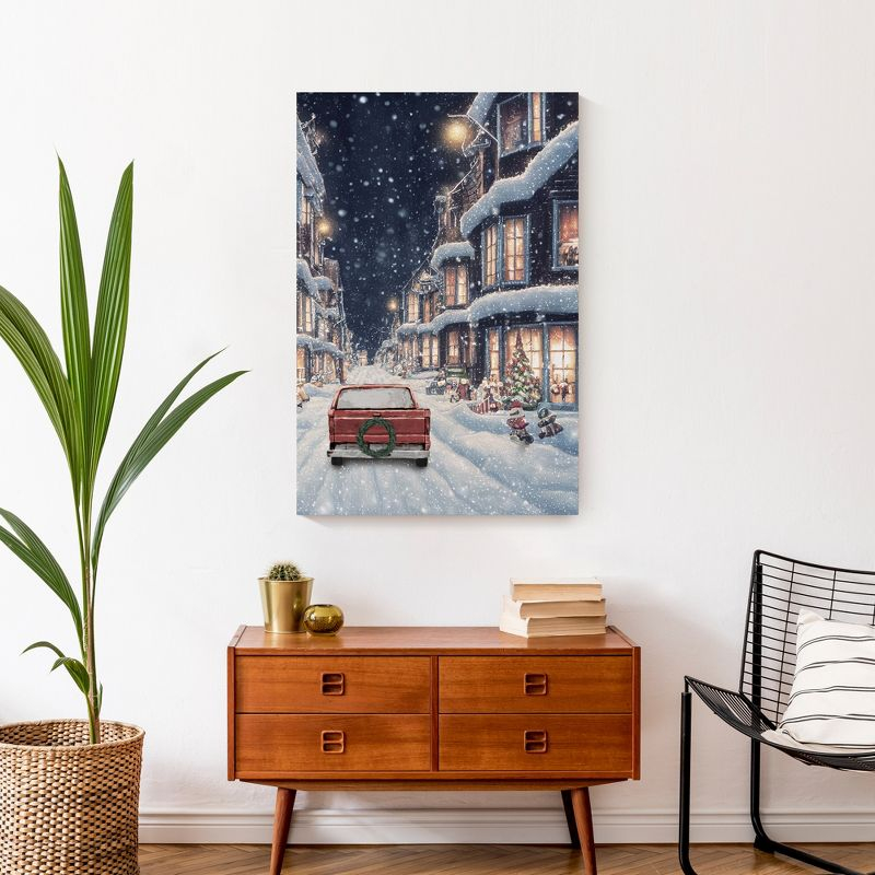 Creative Products Snowy Christmas Village 20 x 30 Canvas Wall Art