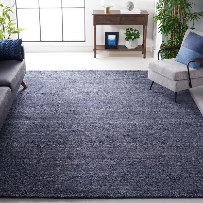 Himalaya HIM413 Handmade Area Rug - 7'x7' - Black/Grey - Safavieh