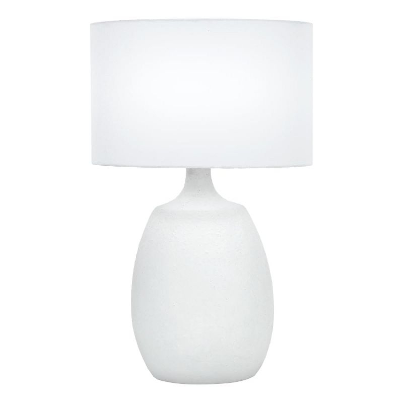 Monarch Specialties Lighting 26inchH Table Lamp Ivory / Cream Shade Cream Resin Contemporary
