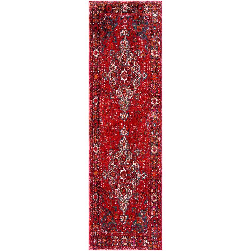 Vintage Hamadan VTH222 Power Loomed Indoor Runner Rug - Red/Multi - 2'3"x16' - Safavieh