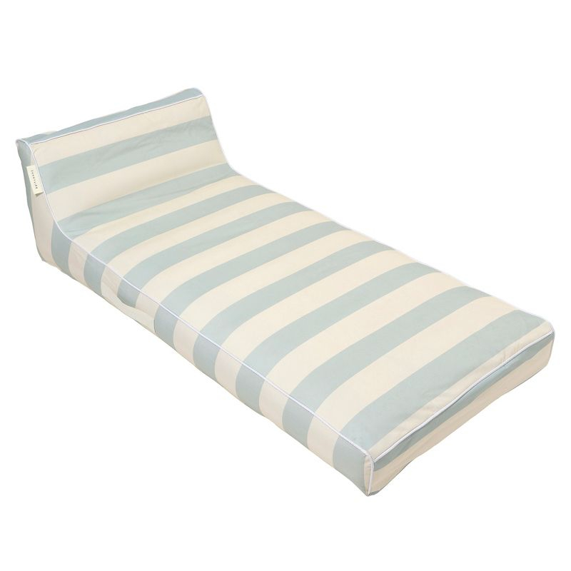 Sunnylife Luxe Lie-On Lounger - Lazy Days Blue Stripe - Inflatable Pool Float