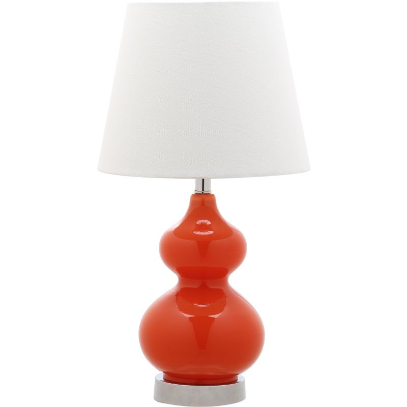 Eva Double Mini Table Lamp - KID4086 - Orange - Safavieh Kids
