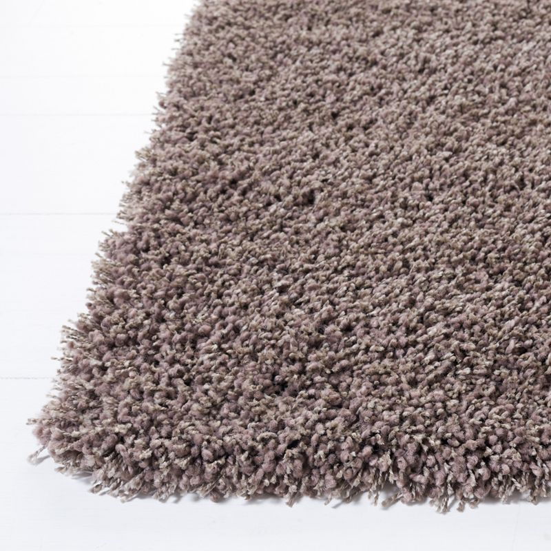 Santa Monica Shag SGN725 Power Loomed Indoor Area Rug - Taupe - 5'3"x7'6" - Safavieh