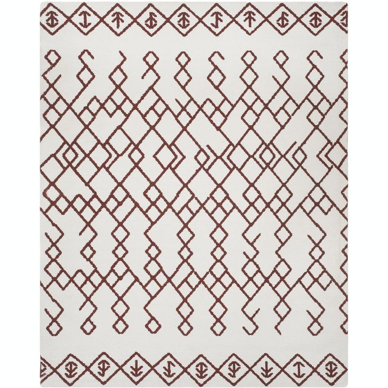 Cedar Brook CDR501 Loomed Indoor Area Rug - Ivory/Rust - 8'x10' - Safavieh