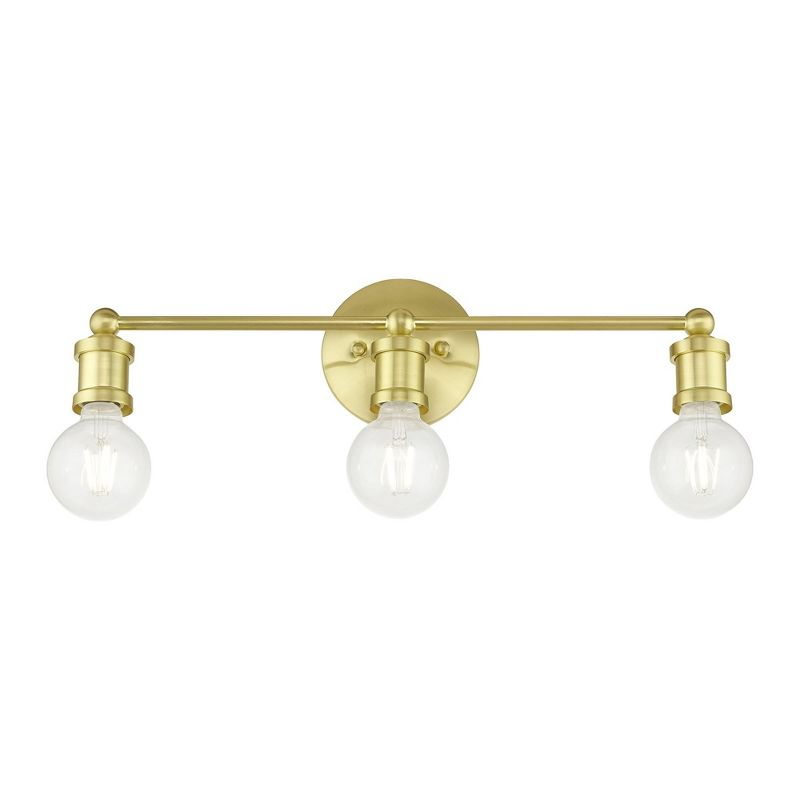 Livex Lighting Lansdale 3 - Light Vanity in  Satin Brass