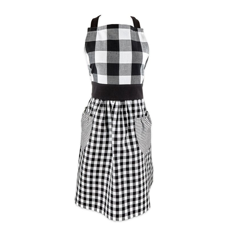 Design Imports Black/White Gingham Apron
