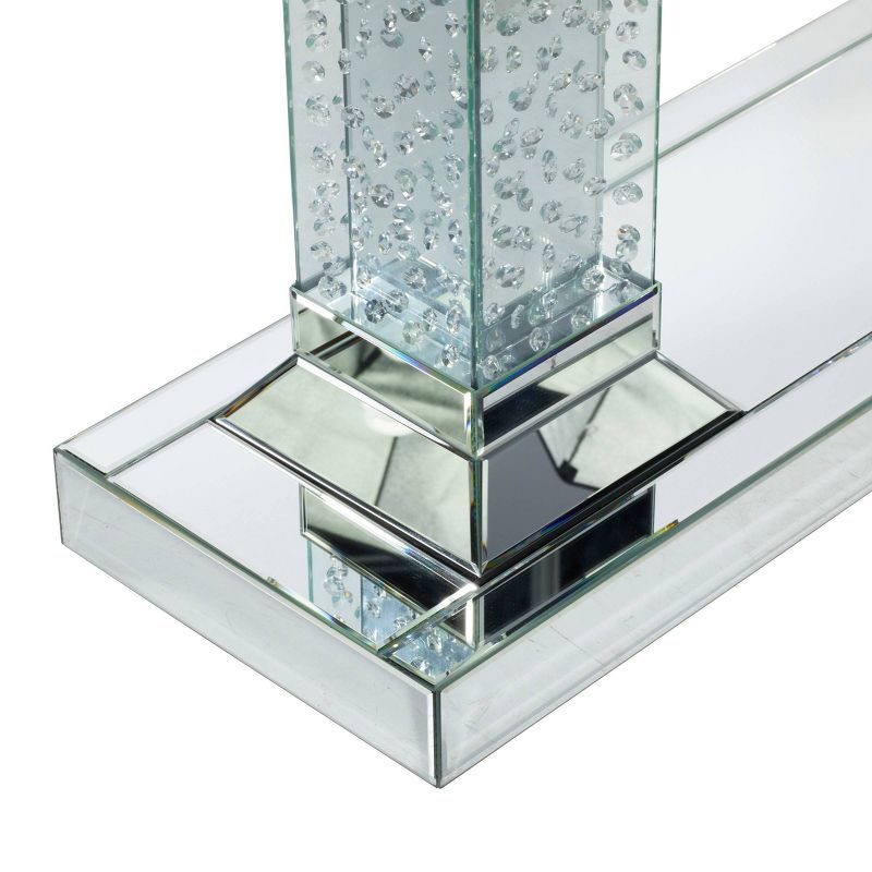 Olivia & May Glam Wood Console Table Clear