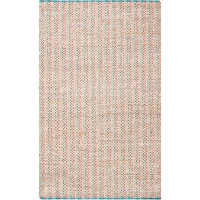 Cape Cod CAP811 Hand Woven Area Rug - Aqua - 3'x5' - Safavieh.