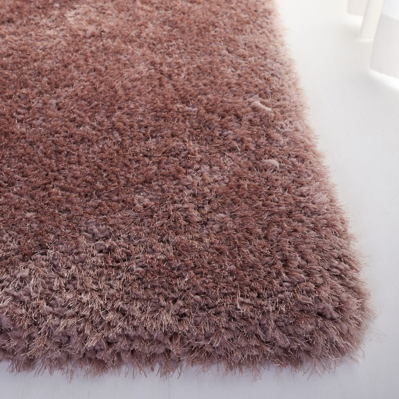 Luxe Shag SGX160 HAND TUFTED Area Rug - Brown - 8'x10' - Safavieh.